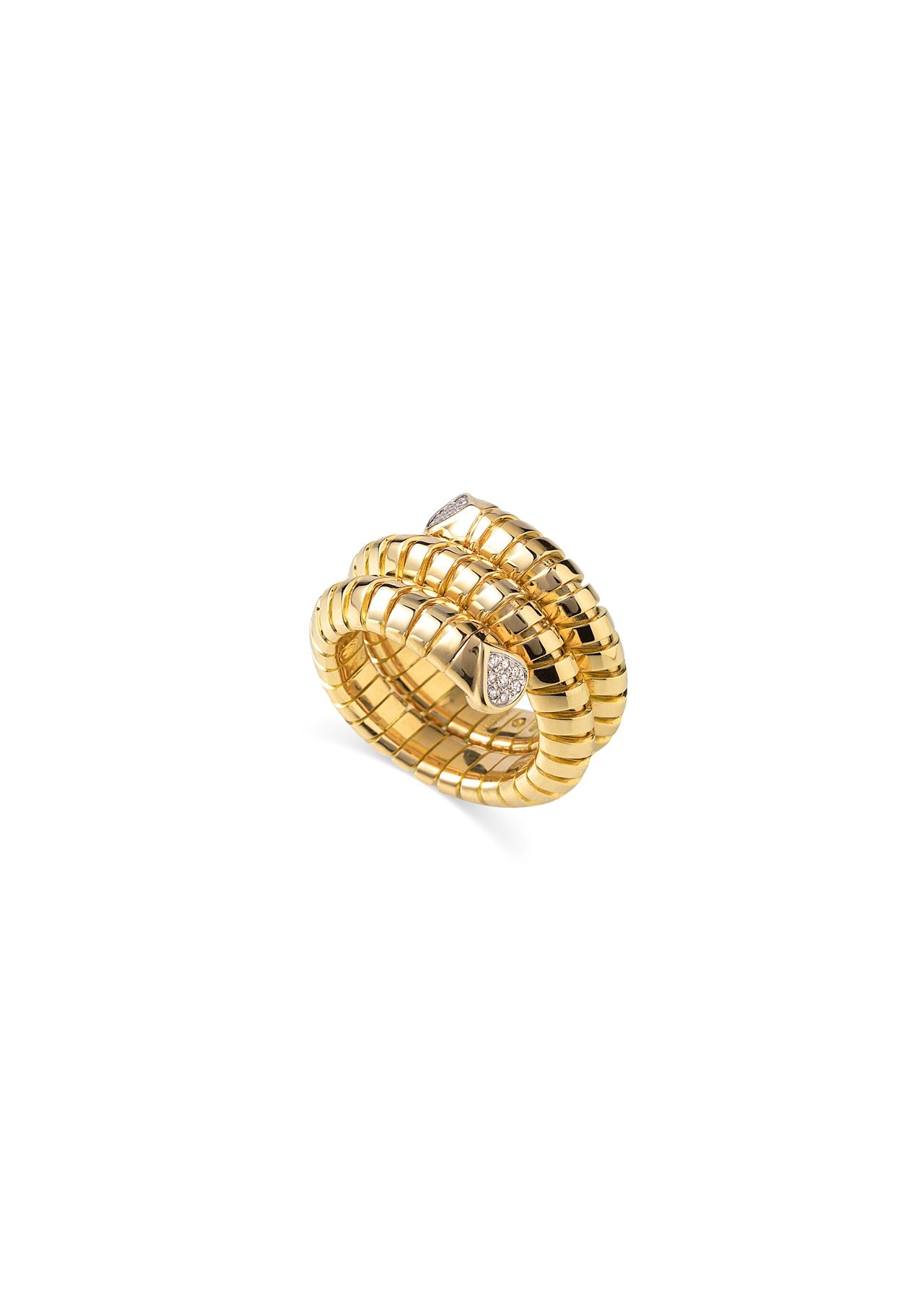 Marina B Rings – 18K Gold Statement Rings with Pavé Diamonds