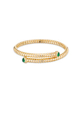 Trisolina Bypass Emerald Bangle