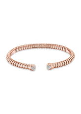 Trisolina Open Bangle in Rose Gold