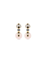 Baby Pneu Earrings with Black Onyx & Diamond Pavé