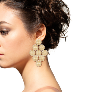 Soleil Gold Large Kite Earrings
