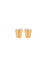 Trisolina Double Pavé Earrings