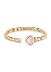 Trisolina Rose Quartz Bangle