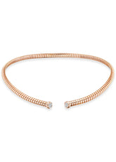Trisolina Pavé Open Collar in Rose Gold