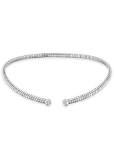 Trisolina Pavé Open Collar in White Gold