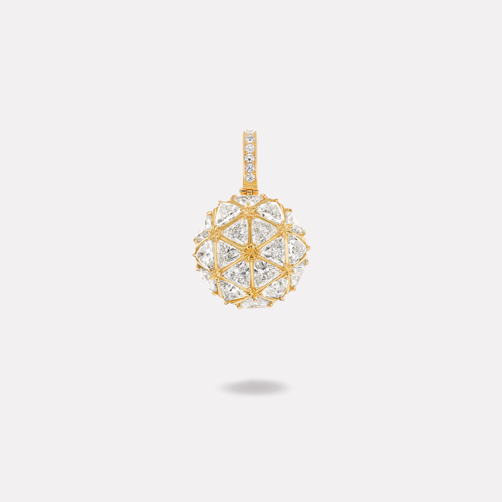 Triangoli Boule pendant with Foldable Bail