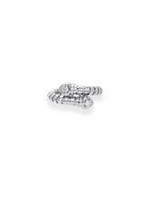 Lina Bypass Ring in White Gold