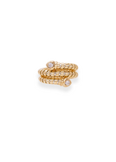 Lina Bypass Triple Ring in Gold