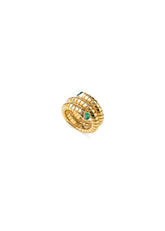 Trisolina Emerald Ring