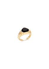Timo Black Spinel Ring