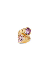 Toi et Moi Ring - Amethyst