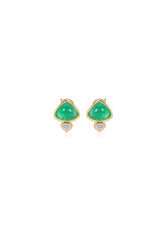 Trisolina Chrysoprase Earrings