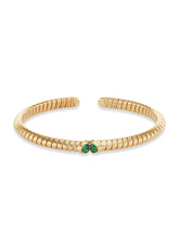 the Kiss - Trisolina Emerald Pavé Bangle