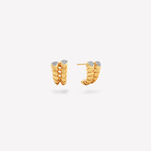marinab.com, Trisolina Pavé Diamond Double Earrings