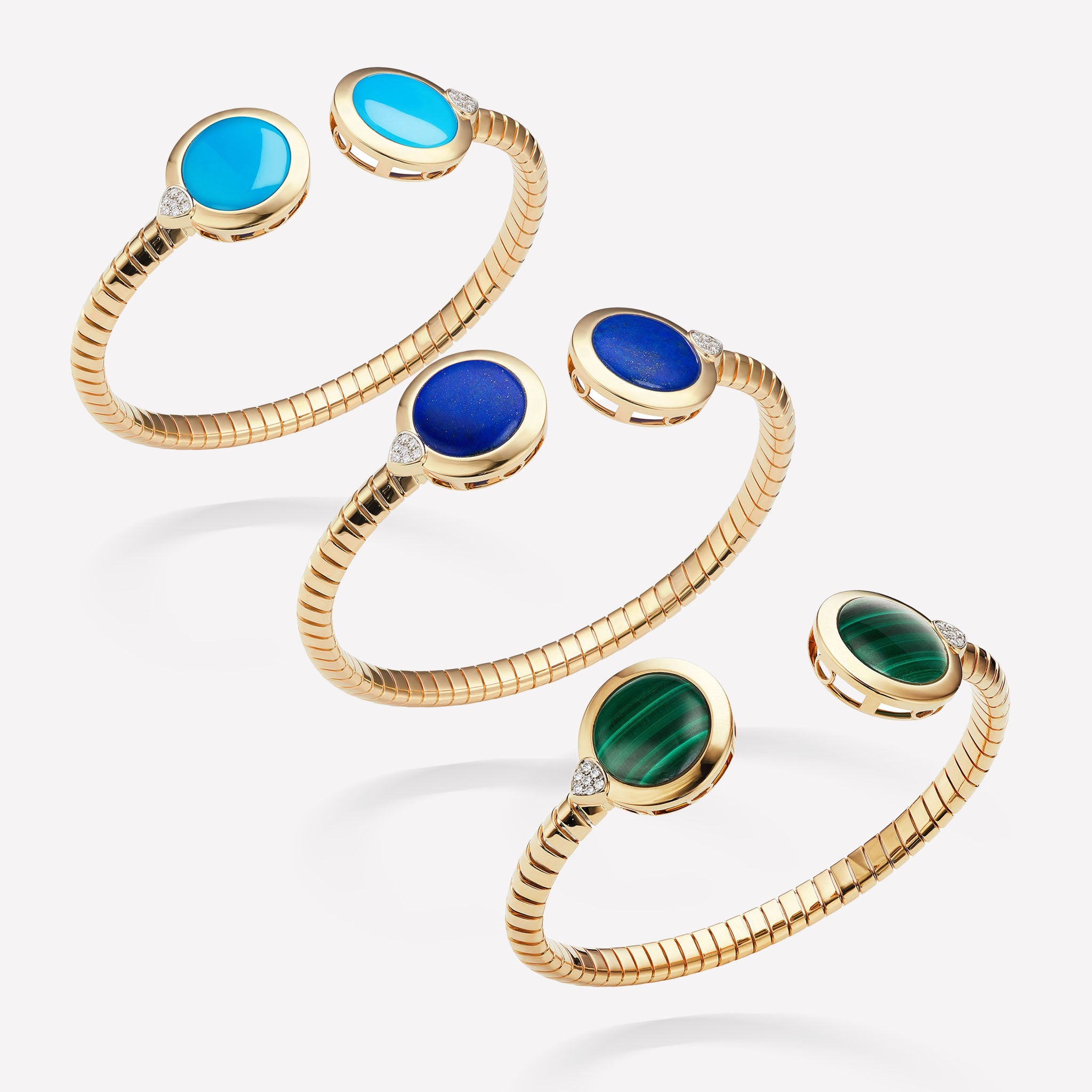 marinab.com, Soleil Exotic Stone Double Bangle