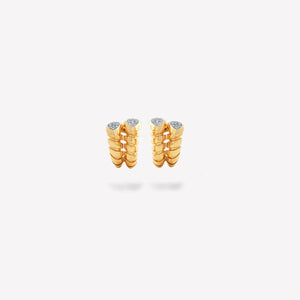 marinab.com, Trisolina Pavé Diamond Double Earrings