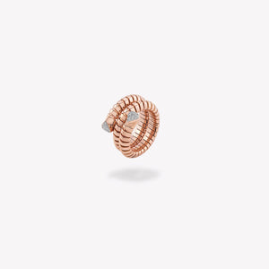 marinab.com, Trisola Rose Gold Pavé Diamond Ring