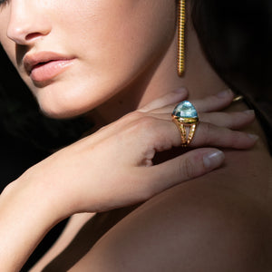 marinab.com, Tigella Sugarloaf Aquamarine Ring