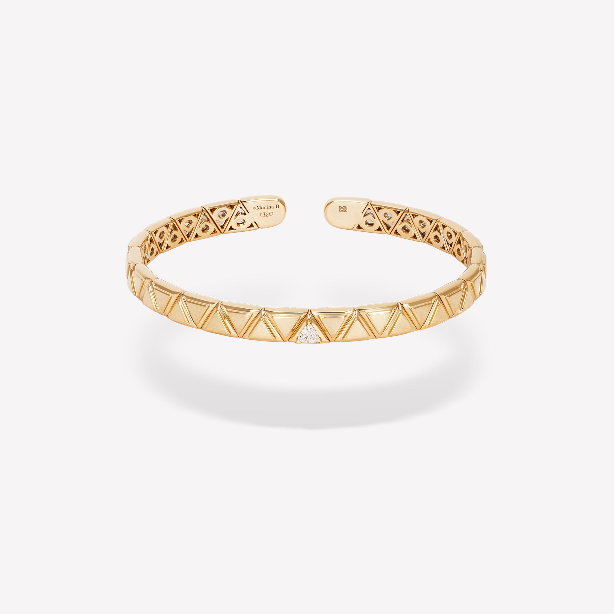 marinab.com, Triangolini One Single Diamond Bangle