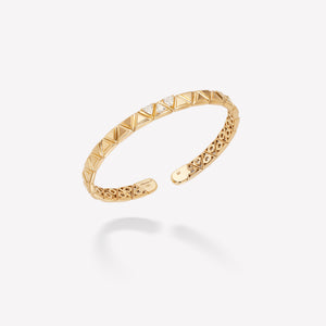 marinab.com, Triangolini Three Single Diamonds Bangle