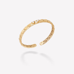 marinab.com, Triangolini Three Single Diamonds Bangle