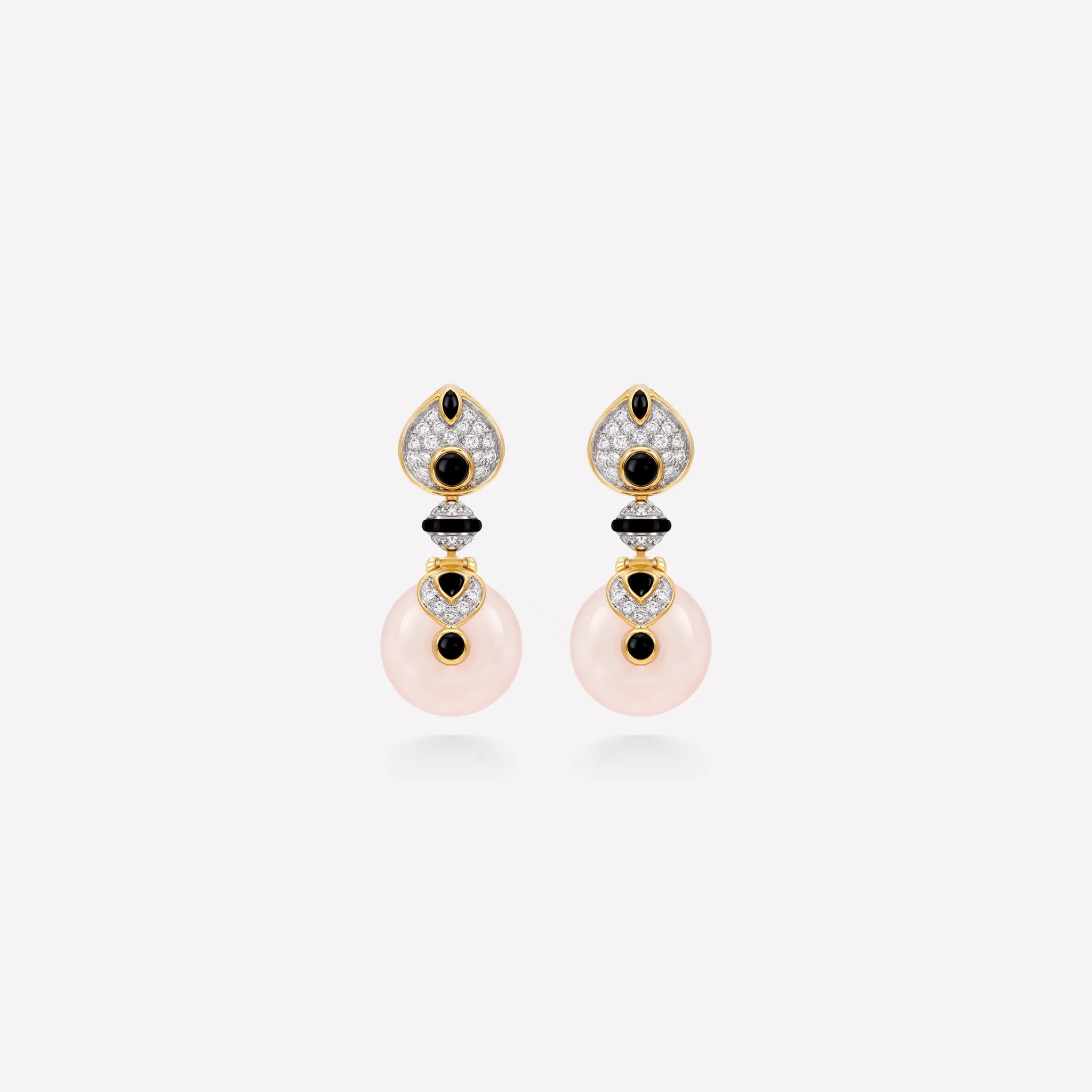 marinab.com, Baby Pneu Rose Quartz Earrings