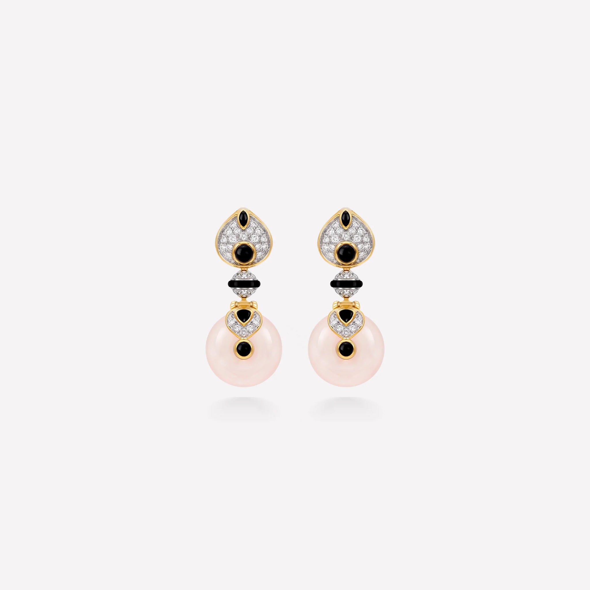 marinab.com, Baby Pneu Rose Quartz Earrings