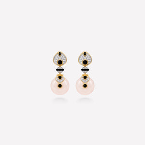 marinab.com, Baby Pneu Rose Quartz Earrings