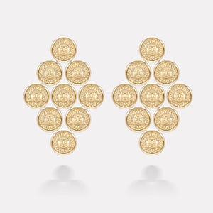 marinab.com, Soleil Gold Large Kite Earrings