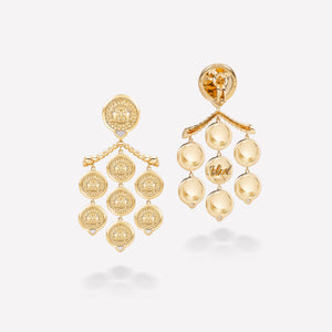 marinab.com, Soleil Gold Chandelier Earrings