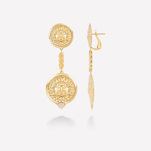 marinab.com, Soleil Gold Long Earrings