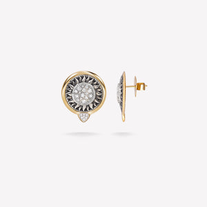 marinab.com, Soleil Precious Stone Pavé Stud Earrings