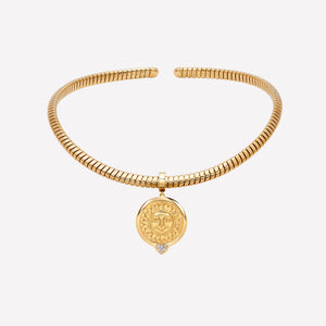 marinab.com, Soleil Gold Pavé Pendant
