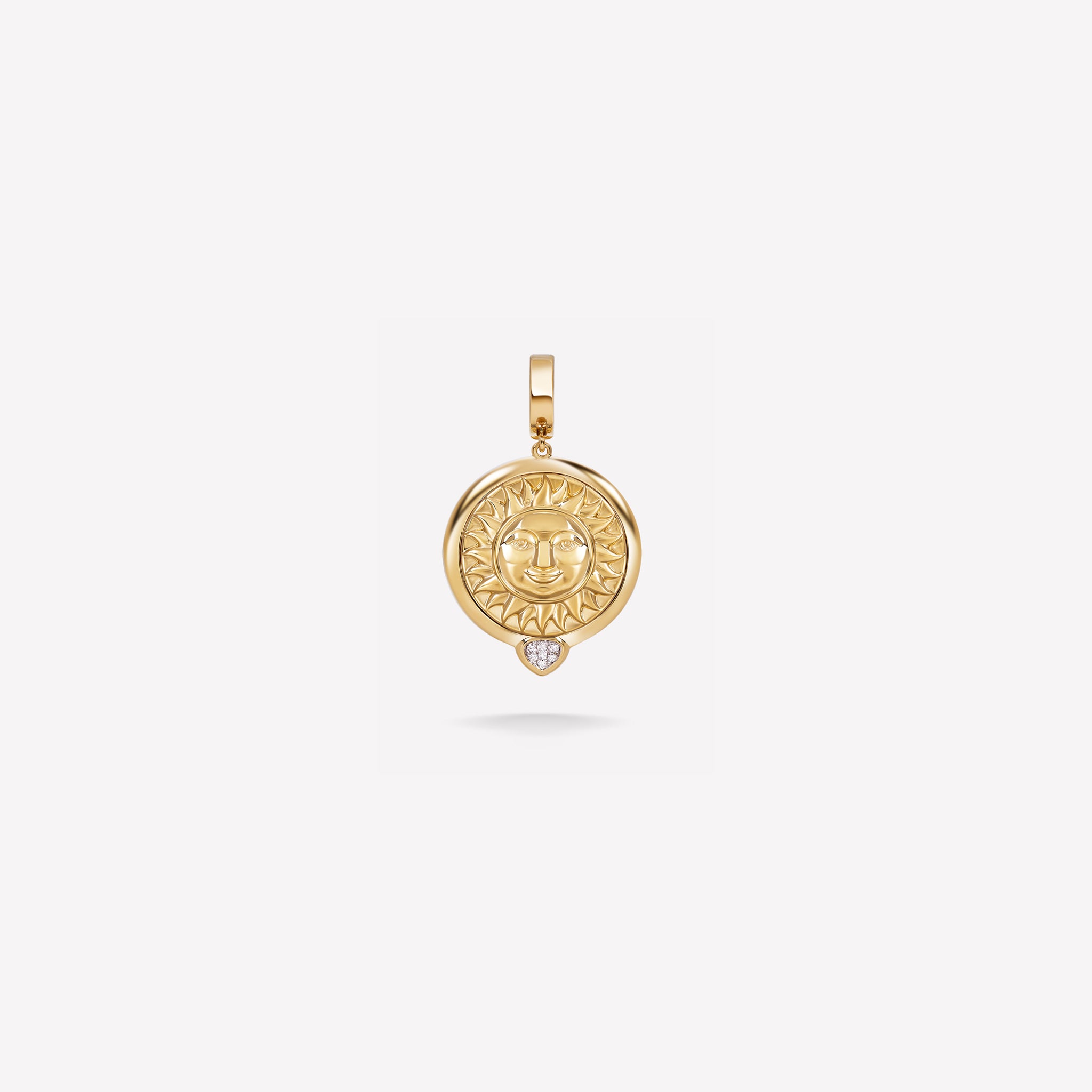 marinab.com, Soleil Gold Pavé Pendant