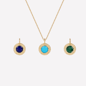 marinab.com, Soleil Precious Stone Cabochon Pendant