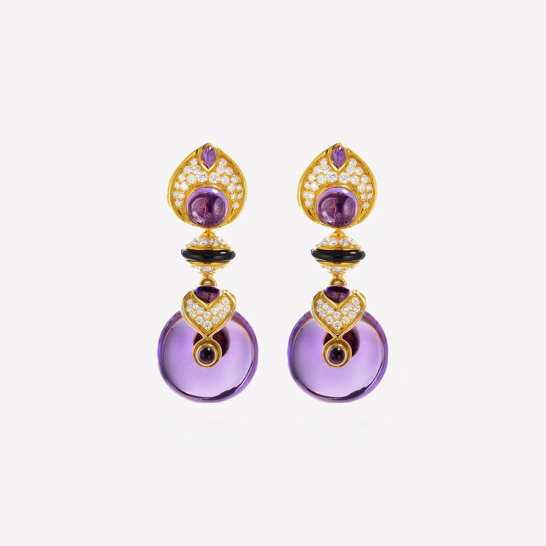 marinab.com, Pneu Amethyst Earrings