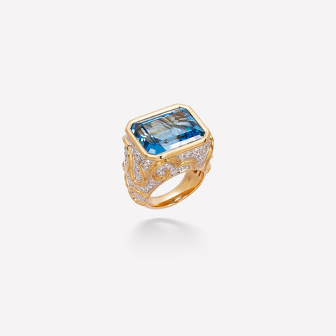 marinab.com, Onda Blue Topaz Ring