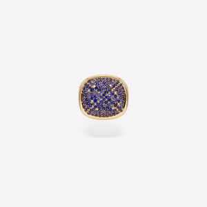 marinab.com, Tigella Pavé Blue Sapphire Ring