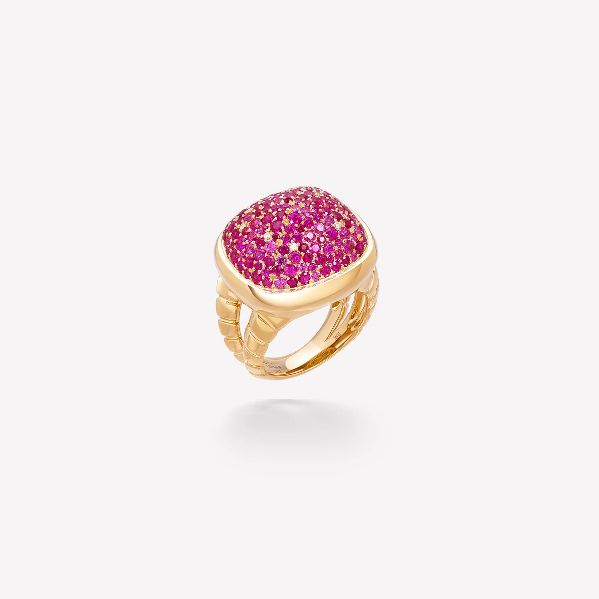 marinab.com, Tigella Pav&eacute; Ruby Ring