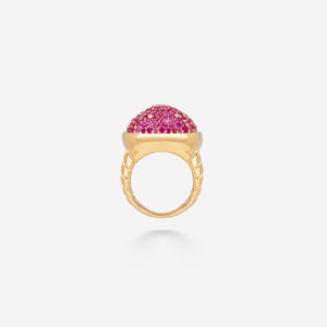 marinab.com, Tigella Pav&eacute; Ruby Ring