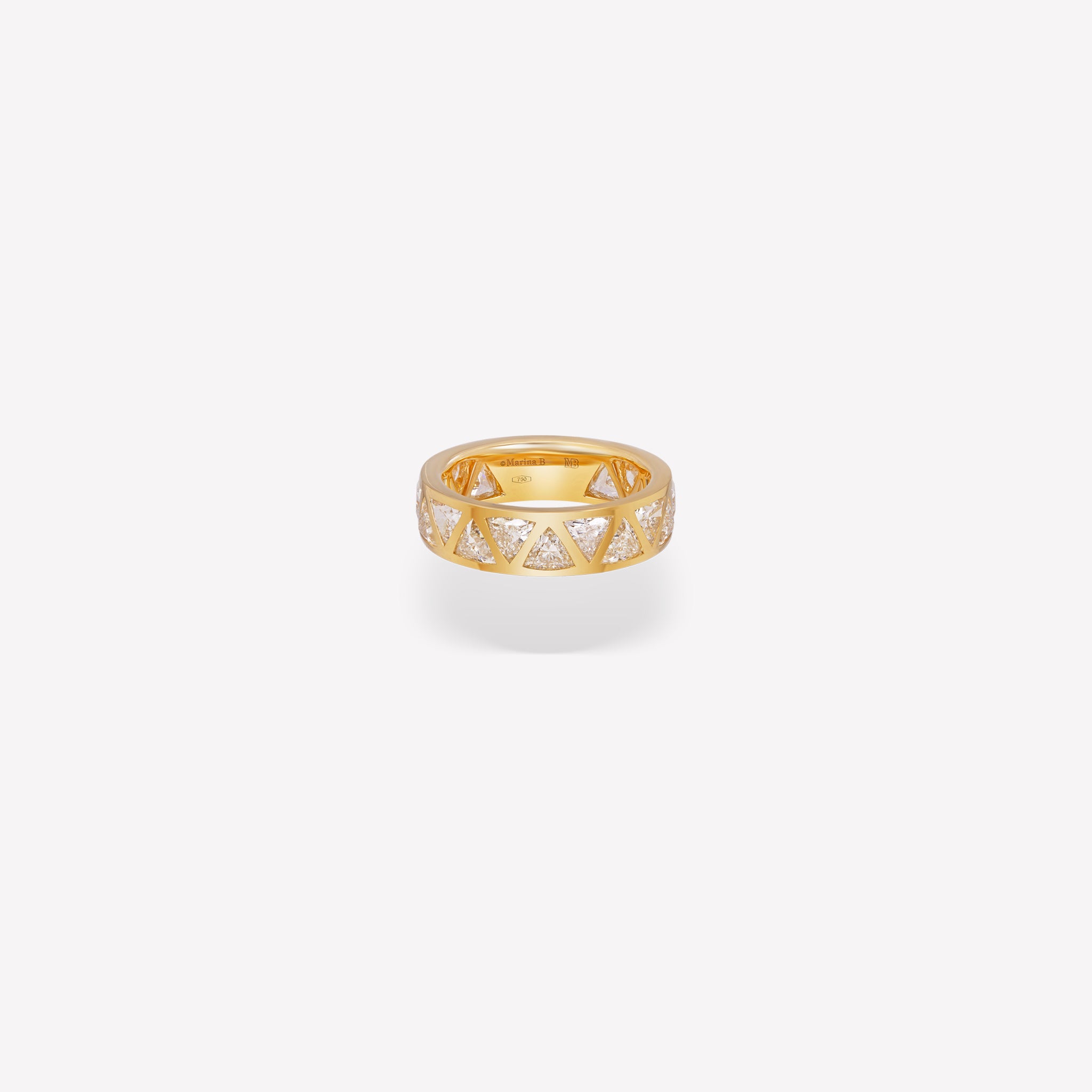 marinab.com, Triangolini Full Single Diamond Ring