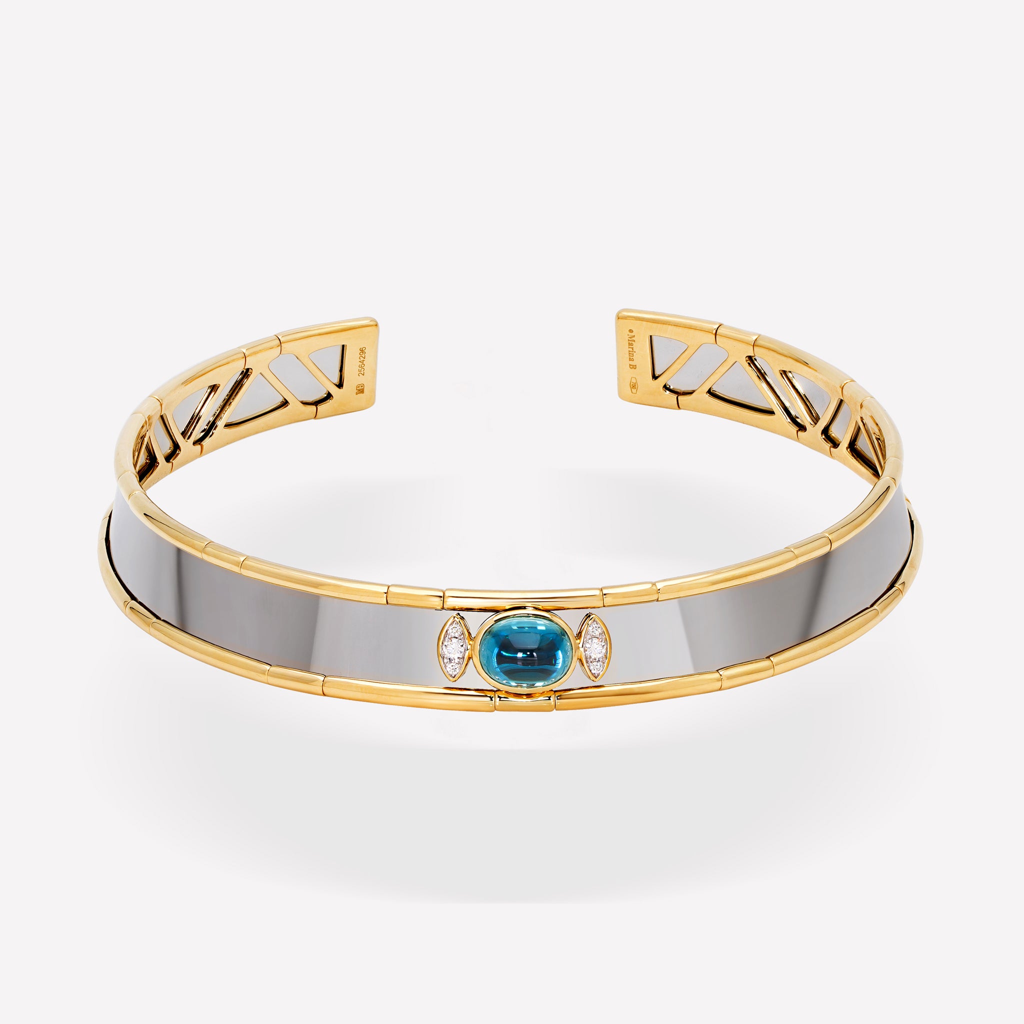 marinab.com, Simona Natural Blue Zircon Collar