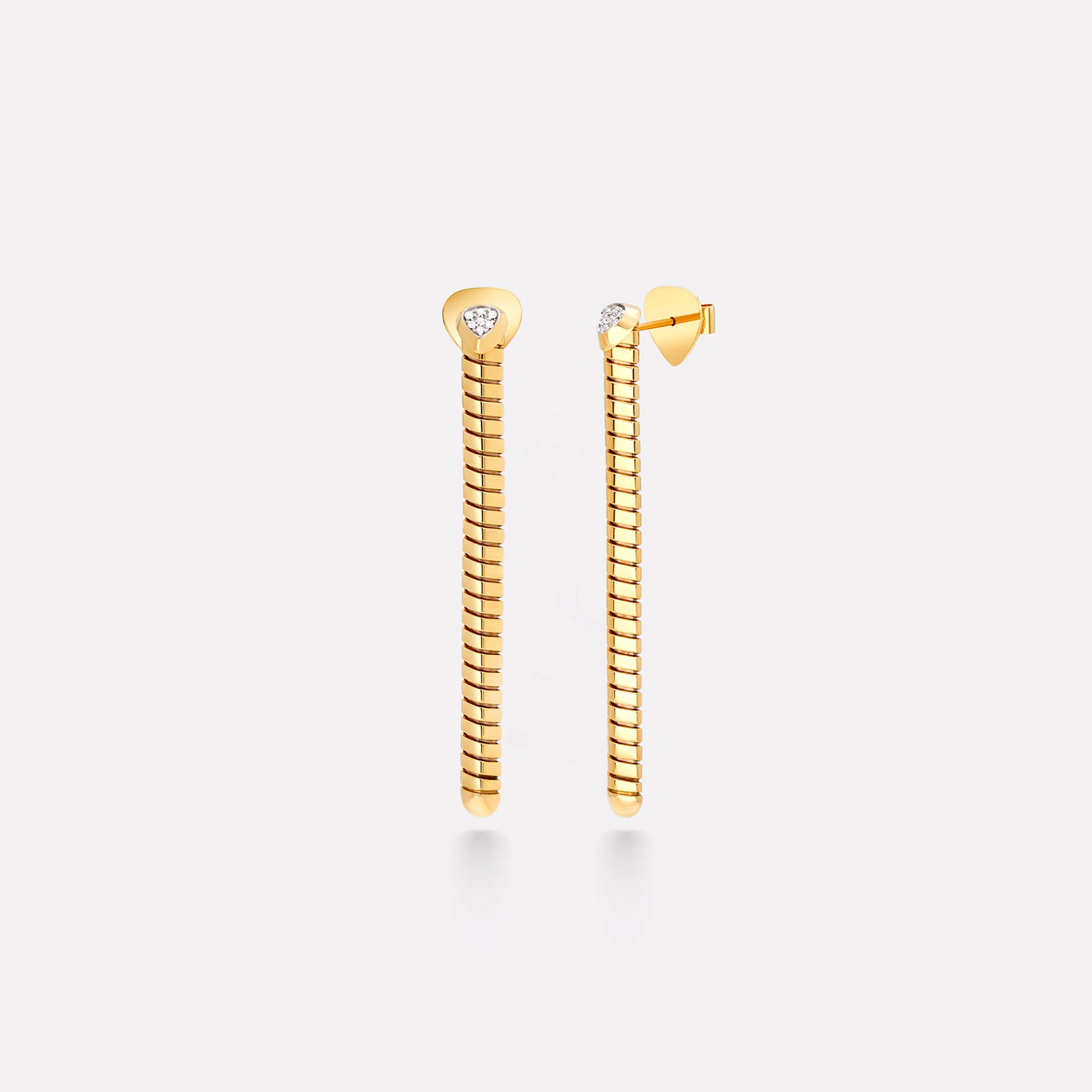 marinab.com, Trisolina Pavé Diamond Drop Earrings