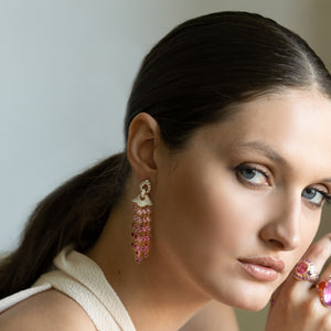 marinab.com, Pampilles Pink Sapphire Earrings