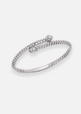 Lina Bypass Bracelet In White Gold