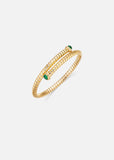 Trisolina Bypass Emerald Bangle