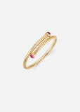 Trisolina Bypass Cabochon Ruby Bangle