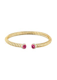 Trisolina Cabochon Ruby Open Bangle