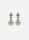 Baby Pneu Earrings with Black Onyx & Diamond Pavé