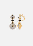 Baby Pneu Earrings with Black Onyx & Diamond Pavé